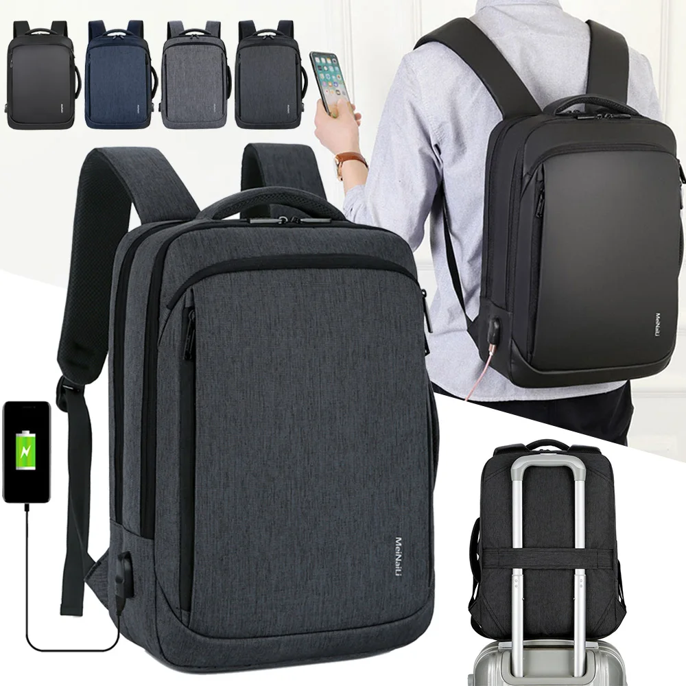 WENYUJH дорожный рюкзак с защитой от кражи, usb зарядка, ноутбук для женщин и мужчин, для путешествий и работы, водонепроницаемый рюкзак для ноутбука, школьная сумка на плечо