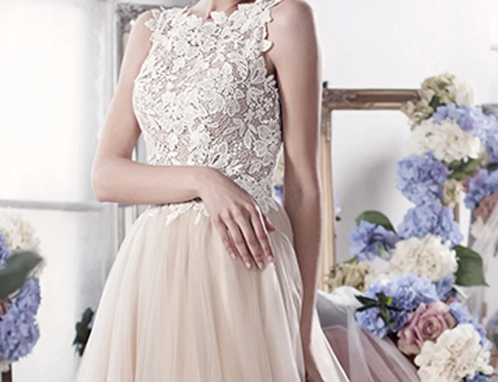 Vestido de noiva романтическое кружевное винтажное платье трапециевидной формы с открытой спиной свадебное платье Casamento платья для матери невесты