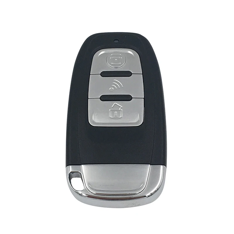 One Way Car Alarm System with Engine Start LCD Remote Control Key Fob Case For B9 with silicone cover NQ-ST9008