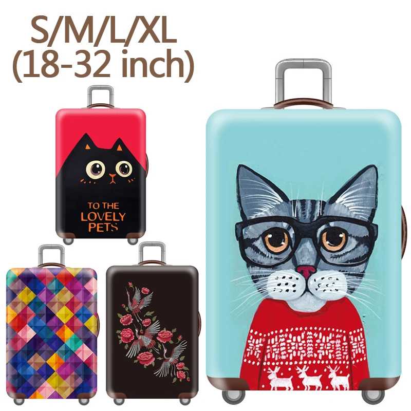 Купить Luggage Case 3D Travel Suitcase Trolley Protective Cover Dust Elasticity 18-32 Wear-resistant Durable Thickening  Багаж и сумки | Принадлежности для путешествия (10000177752215)