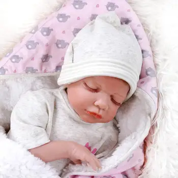 

50cm Simulated Doll Lifelike Reborn Toddler Silicone Adorable Lifelike Baby Girls Doll