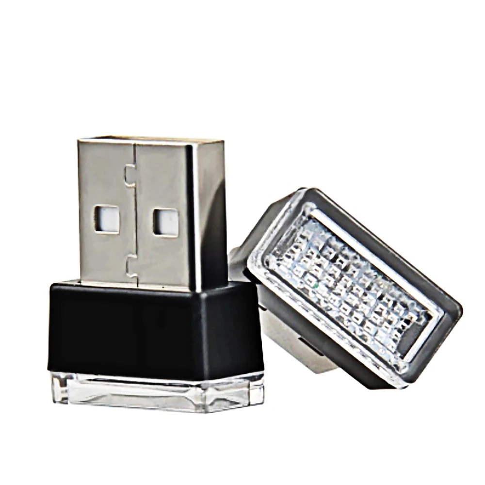 Мини USB светильник светодиодный модельный автомобильный окружающий светильник неоновый интерьерный светильник Автомобильные украшения(7 цветов на светильник