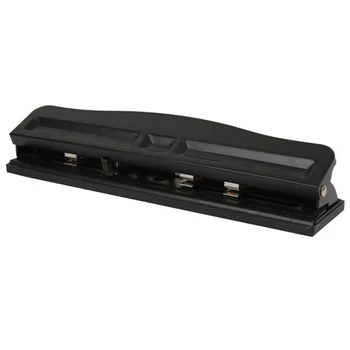 

Adjustable Four-Hole Puncher Office Punching Supplies Binder Book Paper Diy Inner Page Black Practical Tool