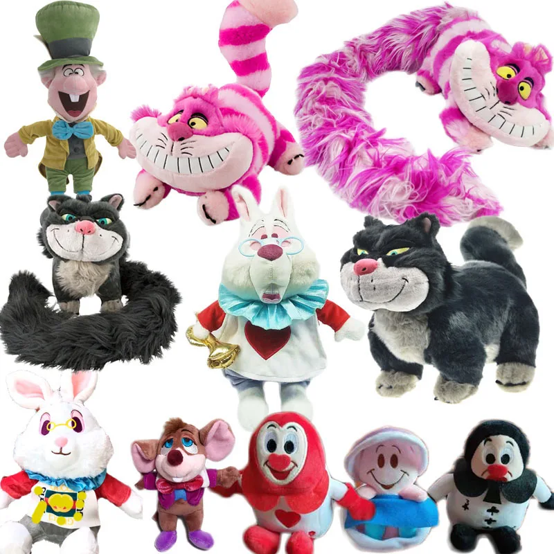 Fluffy Puffy Cutte Alice in Wonderland White Rabbit Cheshire Cat Curious Oyster