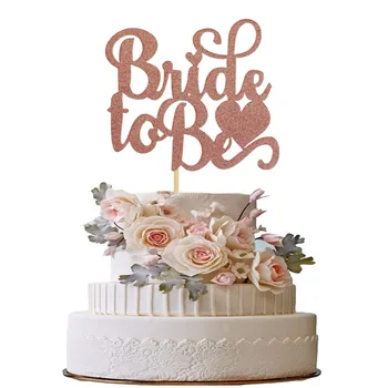 

Rose Gold Bride To Be Cupcake Toppers Bridal Shower Cake Decor Wedding Birthday Party Decors Engaged Favor