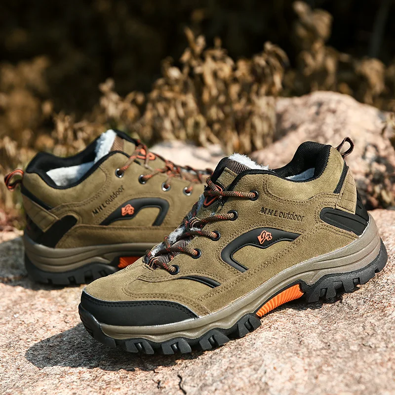 

2019 New Style Outdoor Snow Boots Men's Winter Warm plus Velvet MEN'S SHOES Cotton-padded Shoes Trend Versatile Men Athletic Sho