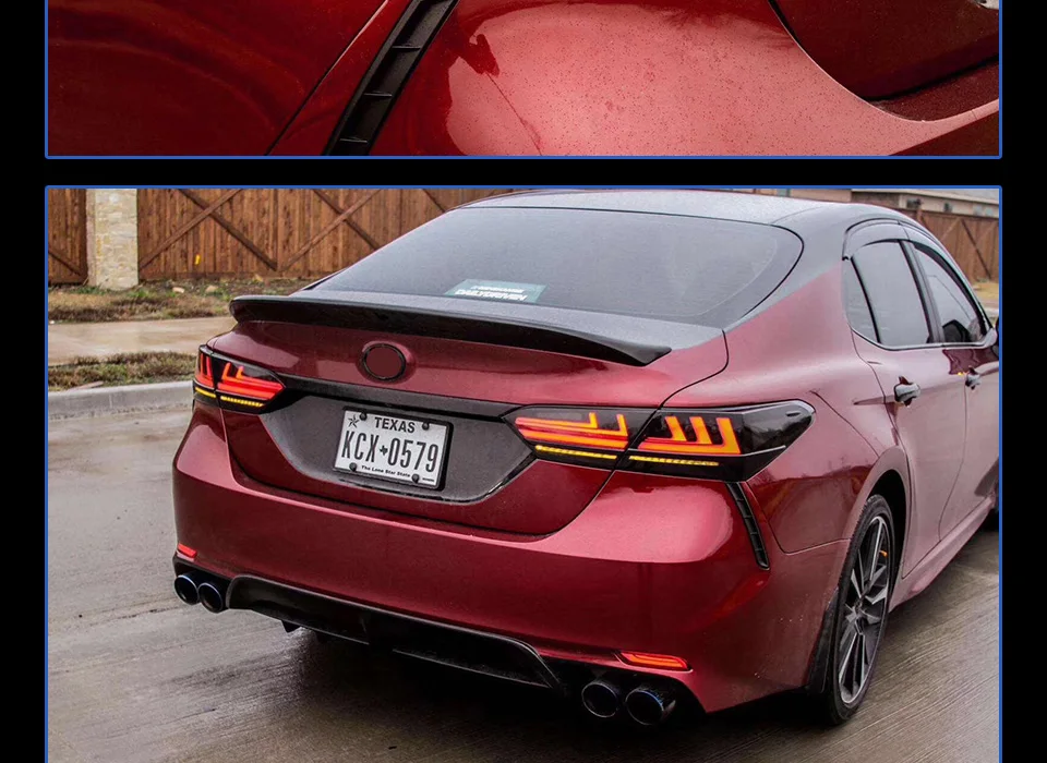 Задний фонарь для автомобиля Toyota Camry- светодиодная сигнальная лампа Противотуманные фары DRL дневные ходовые огни тюнинг автомобильные аксессуары