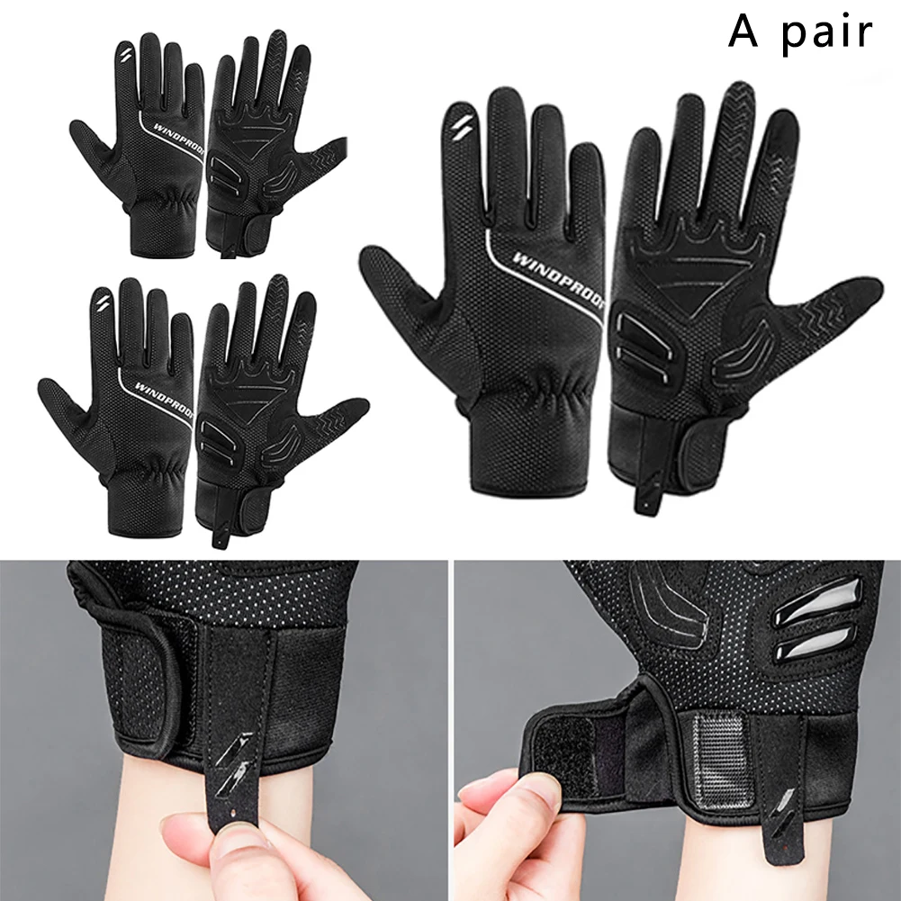 Outdoor Warm Winter Hiking Cycling Gloves Waterproof Soft Touch Screen Accessories Windproof Full Finger Sports Shockproof
