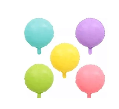 5/10 шт 18 ''Звезда круглой формы в форме сердца Макарон Фольга шарики Baby Shower розового и синего цвета конфеты Макаруны гелий Globos День рождения украшения - Цвет: as picture