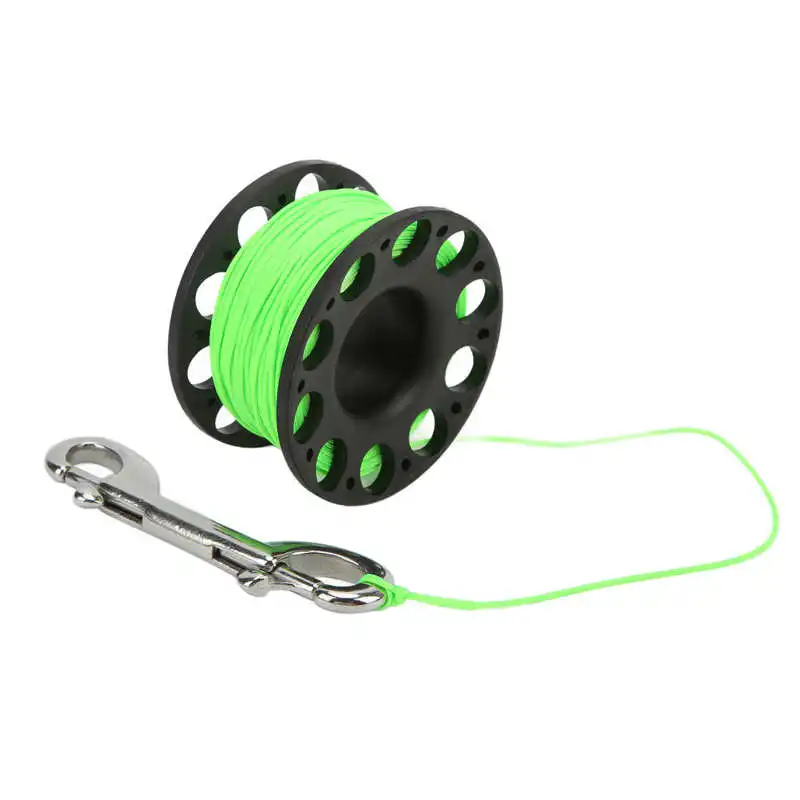 Keep Diving Spool Reel Portable Solid Color Polyester Rope Reels Freediving  Fishing Underwater Accessories with Double End Hook - AliExpress