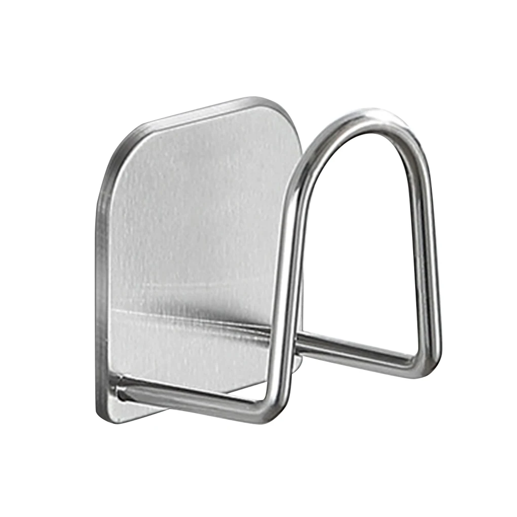 Kitchen Stainless Steel Sponges Holder Storage Rack Self Adhesive Sink Sponges Drain Drying Rack Kitchen Sink Storage Stand 3PCS