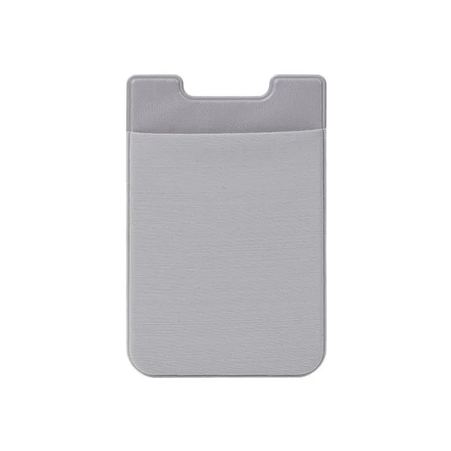 Style A Gray 3M двойной карман эластичный стрейч лайкра/силикон сотовый телефон ID кредитный держатель для карт наклейка Универсальный кошелек Чехол держатель для карт#50 - Цвет: Style A Gray