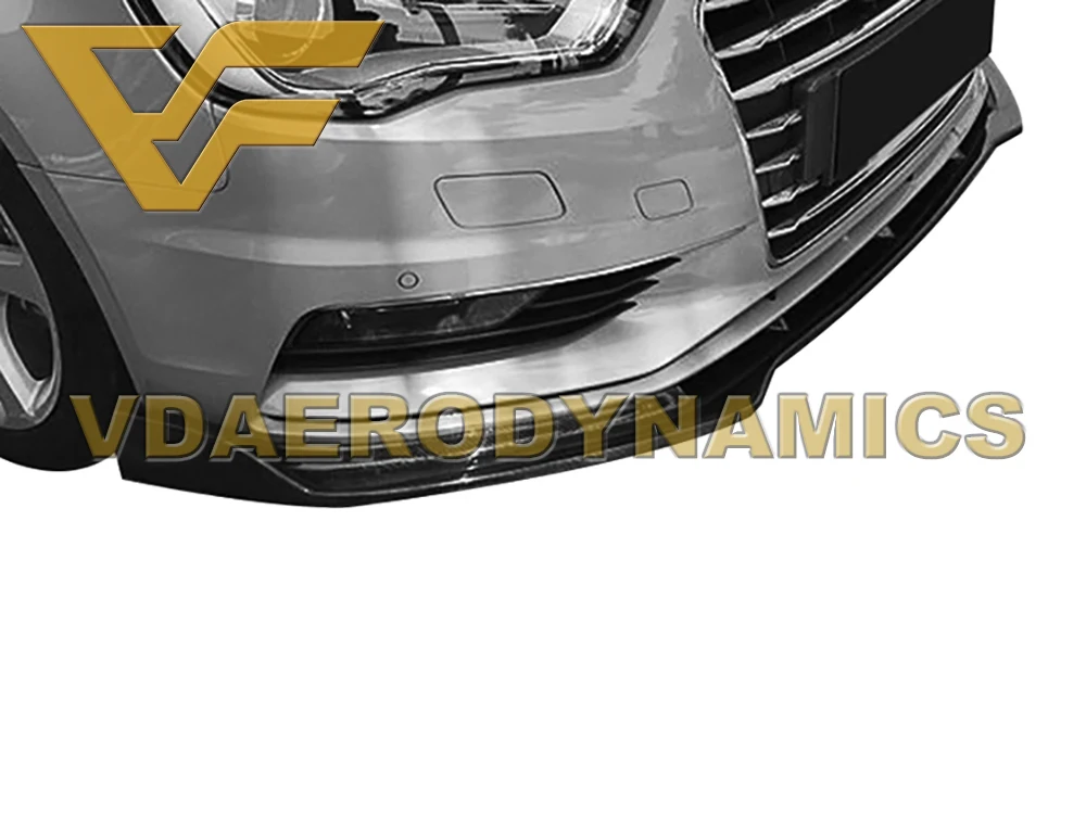 Подходит для 13-16 Audi A3 Sedan 4Dr VAD-V углеродное волокно Передняя губка Бампер Комплект-2 стиля на выбор - Цвет: V-1 4Dr