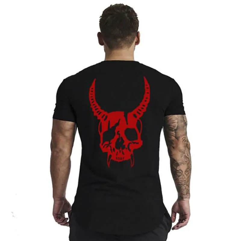 

Men Cotton Short sleeve t shirt Fitness Slim Patchwork Black T-shirt Male Brand Tees Tops Summer Fashion Casual clothing Men C
