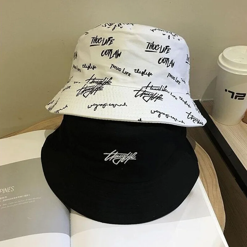 Fisherman Hat Double-sided Wear for Boys/Girls Bob Femme Summer Bucket Hats Women Men's Panama Hat