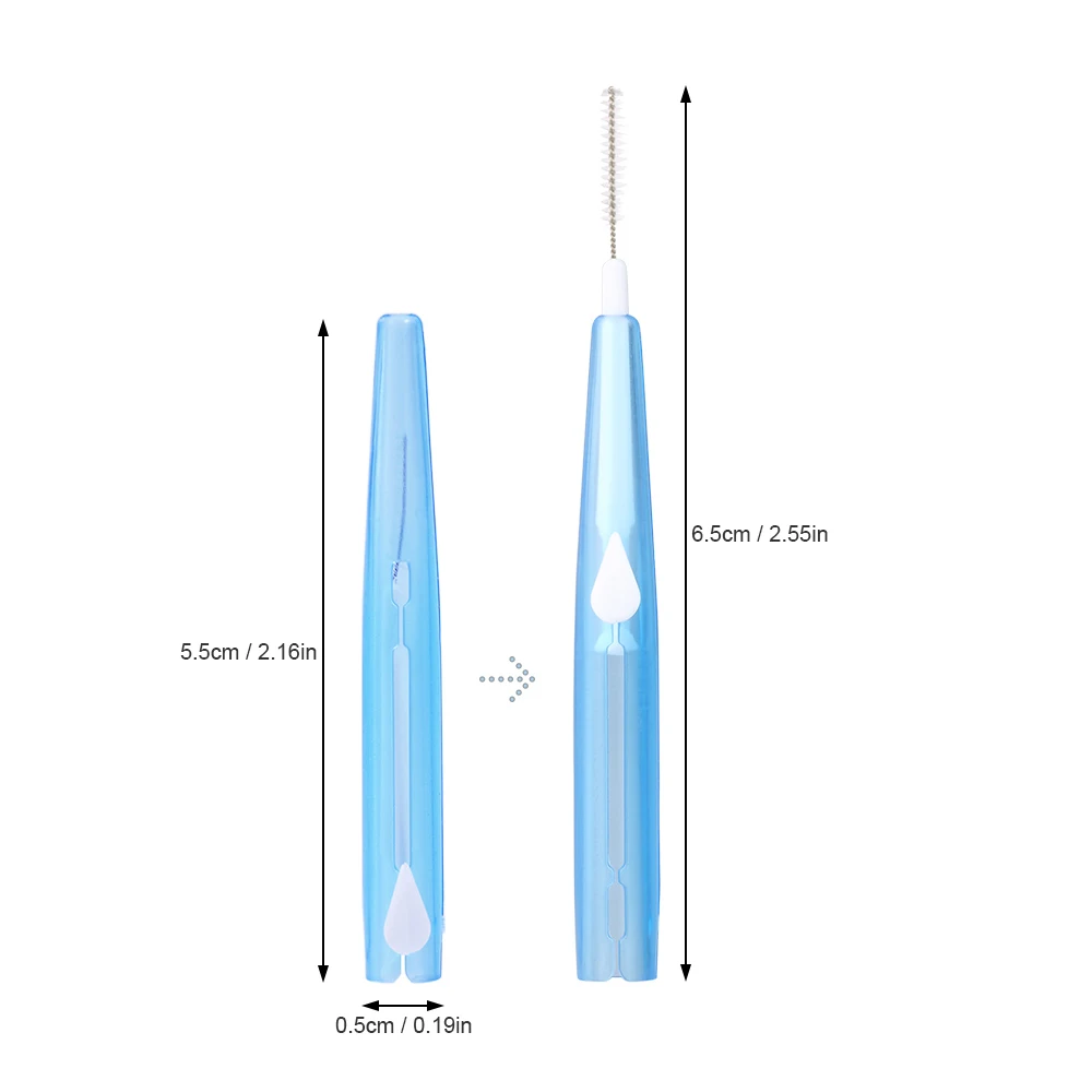 60 шт./кор. зубные нити Refill Inter-зубная щетка для размещения между прутьями зубочистка и зубная нить для полости рта, глубокое очищение, инструменты для здоровья