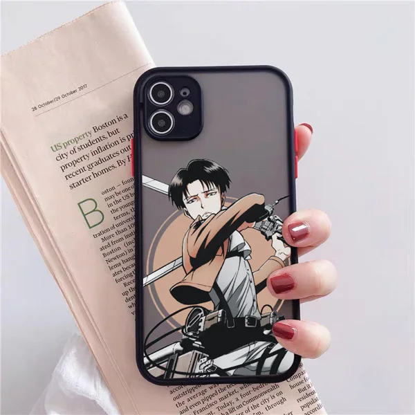 Anime Japanese Allen Attack On Titan Phone Case For Iphone 14 12 13Mini 11 Pro XS MAX 8 7 6Plus X SE20 XR Hard Fundas Coque Case