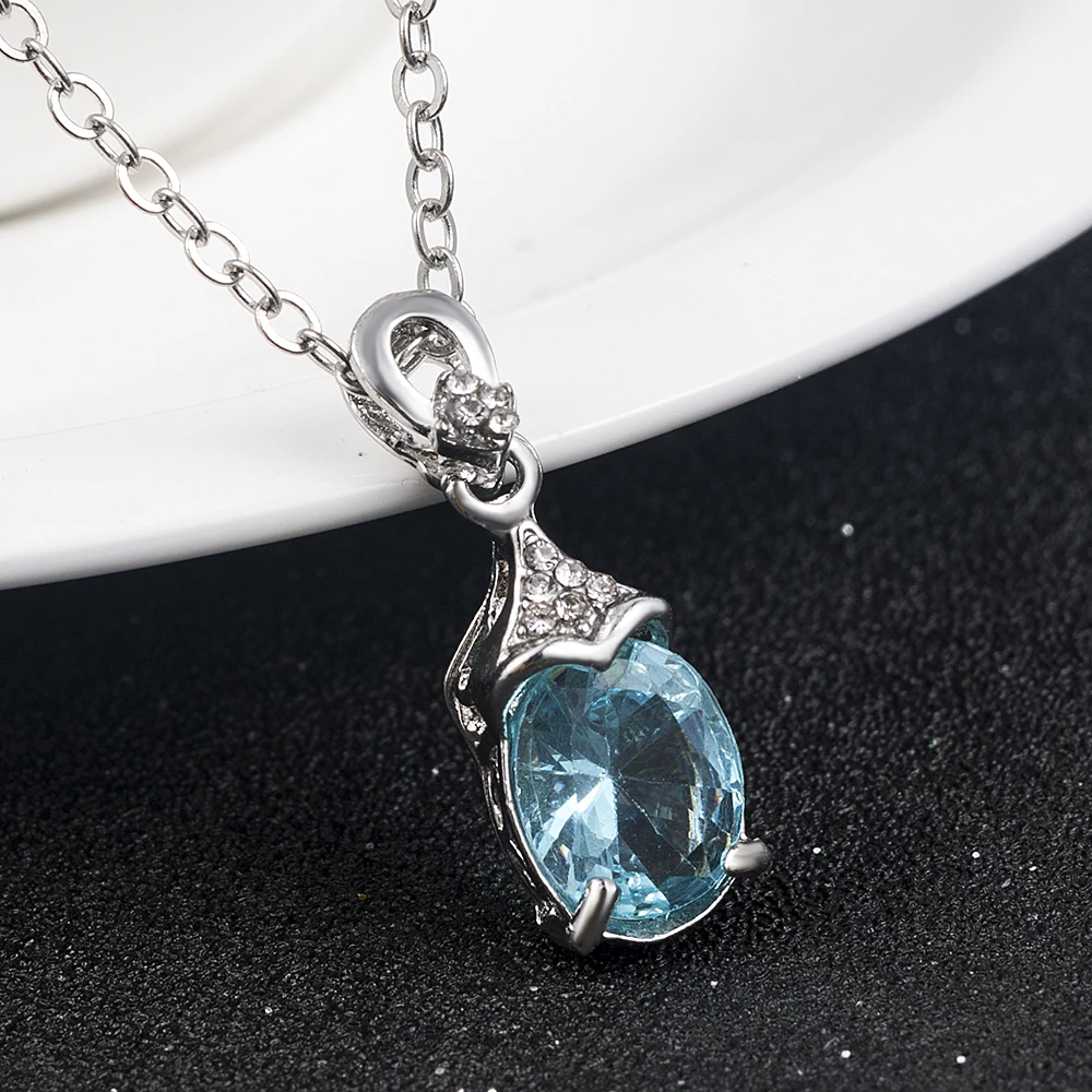 

Women Girl Crystal Rhinestone Pendant Charm Chain Necklace long Chain Necklaces Jewelry anniversary