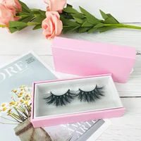 Wholesale Custom Lash Boxes Packaging Logo Russian Eyelashes Case Packaging Cluster Natural 25mm Mink Lashes Cases Supplier 2