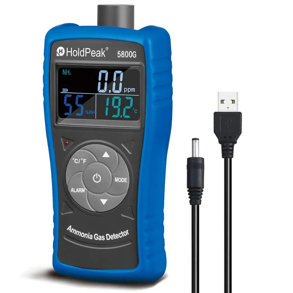 Ammonia Gas Monitoring Detector NH3 Monitor,0-100ppm Particle Detector Meter for Industry,Air Purifier Quality,breeding,Farms