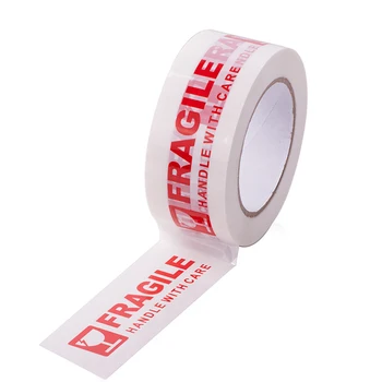 

100X5cm Fragile Warning Tape For FRAGILE Printed Sealing Packing Parcel Tape Roll Fragile Warning Sticker Shipping Label Sticker