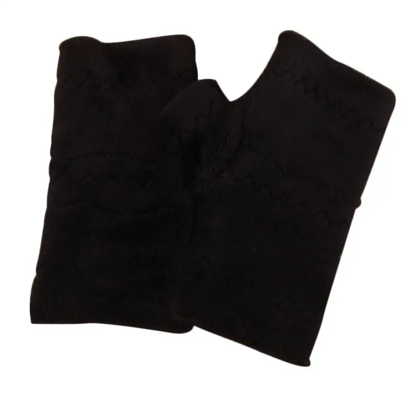 Зимние толстые теплые перчатки женские модные перчатки без пальцев с клавиатурой женские осенние шерстяные варежки рукавички для девочки# BL5