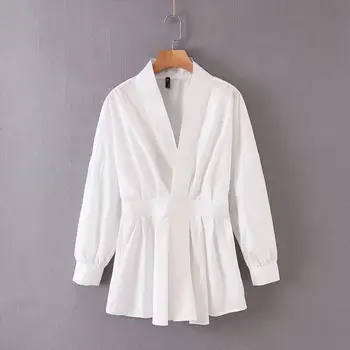 

ZA women dress cross V-neck slim waist minimalist style chic ladies slim elegant pleated dress woman dresses