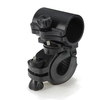 

Stand Adjustable Plastic Flashlight 360° Rotation Bicycle Sport Portable Lights Holder Clip Bracket