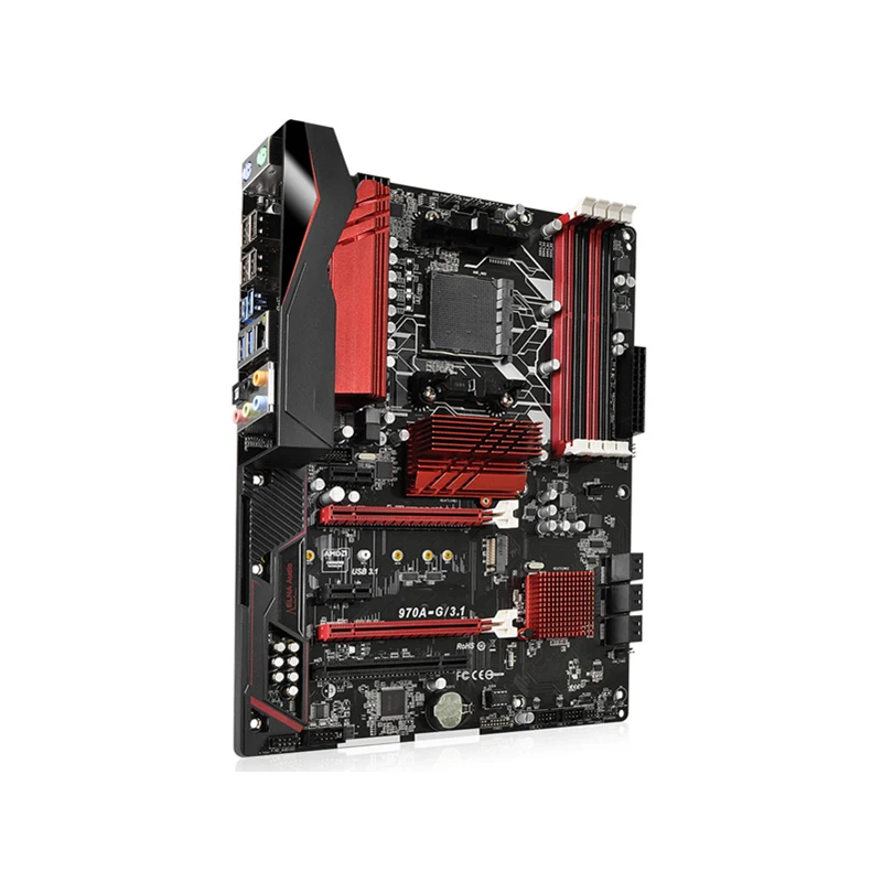 Для материнской платы ASRock 970A-G/3,1 Настольный системная плата AMD 970 чипсет AM3/AM3+ блок питания ATX DDR3 32 Гб SATA3.0 USB3.0 M.2 тест неповрежденным