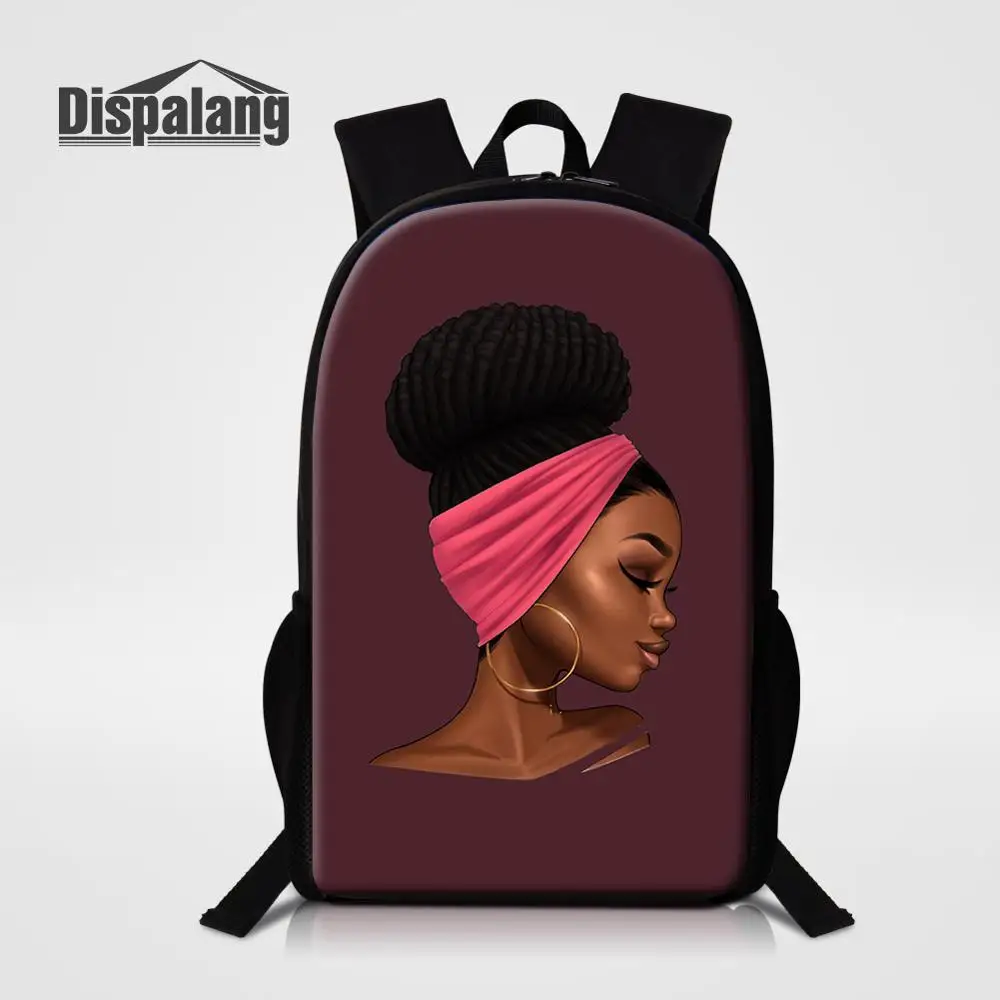 Backpack4 Dispalang Для женщин рюкзак в африканском стиле; Детские футболки для девочек, с принтом, школьные ранцы изготовленные на заказ распылитель ранцевого типа для с 16 дюймов Mochila Feminina, детский осенний популярный стильный DIY ранцы - Цвет: Backpack4
