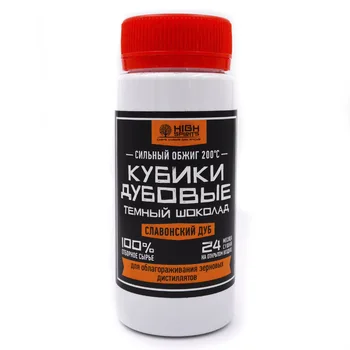 

Cubes/Shepa/chips for samogon, cognac, vodka and wine slavon Oak, dark chocolate (strong roasting)