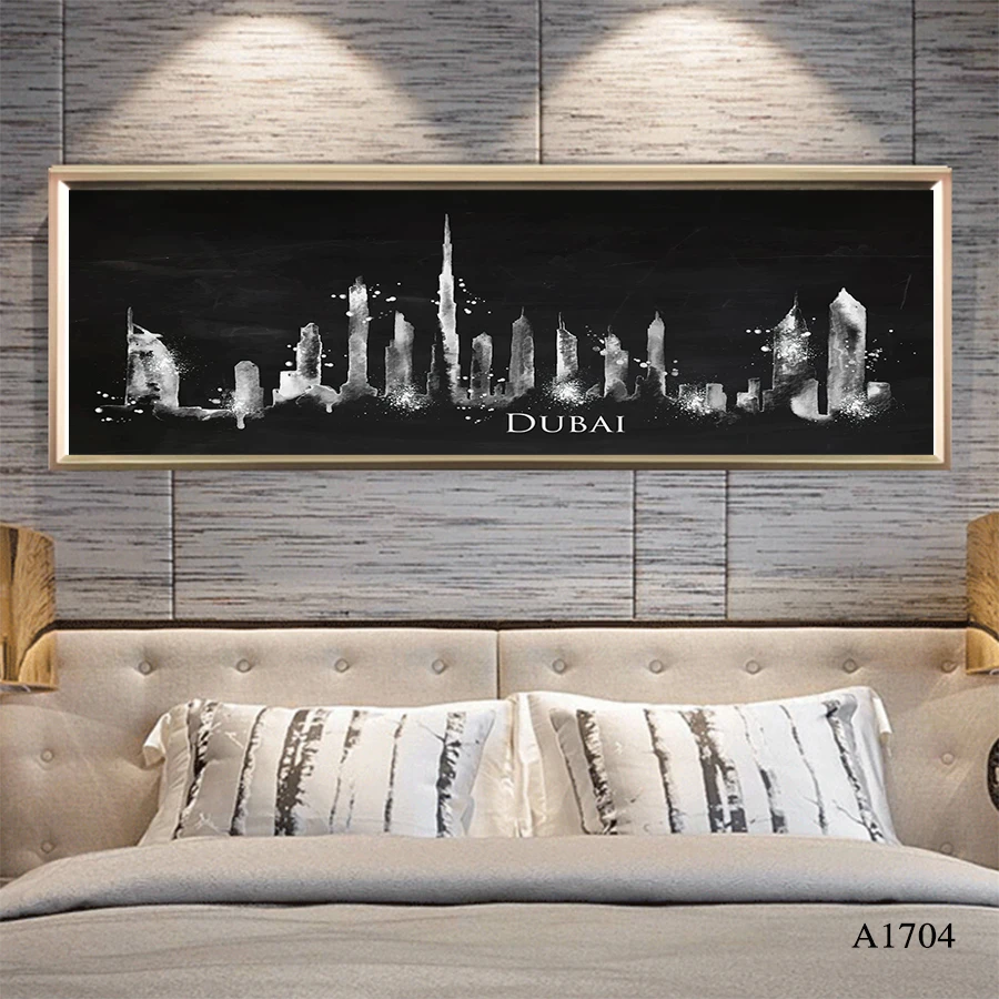 

Abstract Oil Painting Print on Canvas Paris Tower London Booth Bus View Canvas Art Printing Wall Art Picture for Home Decor