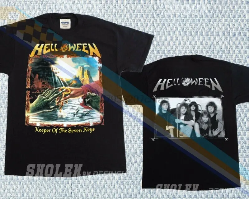 Hellowen Keep OF THE SEVEN KEYS II Новая Черная футболка LIMITED MERCH TOUR RARE | Мужская одежда