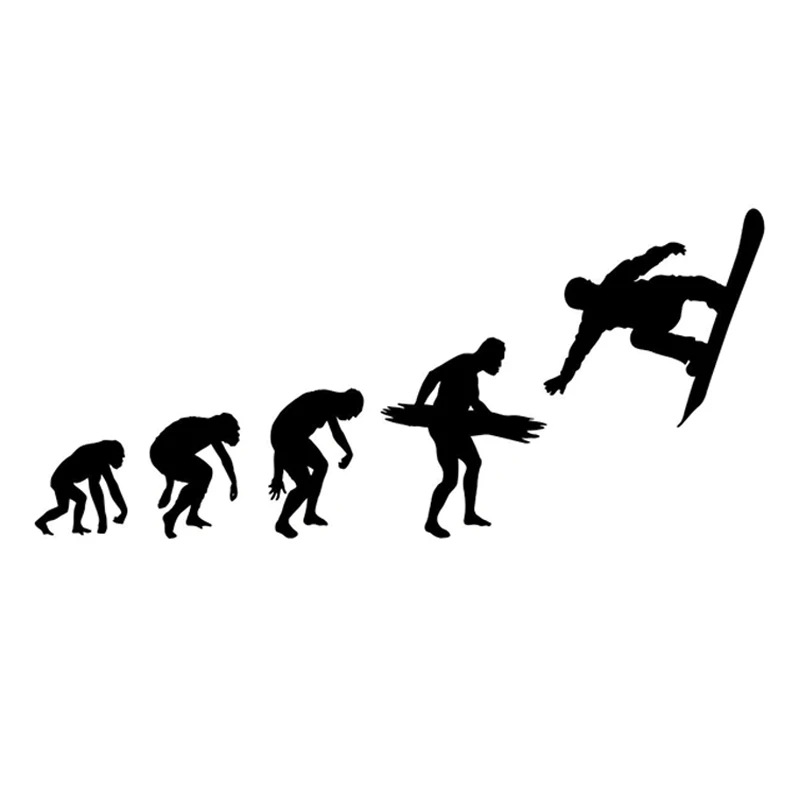 

Funny Car Sticker Fashion Snowboarding Evolution Extreme Sport Decal Soldier Motorcycle Windshield Accessories PVC 18cm X 8cm