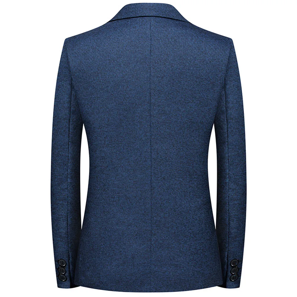 Мужской Блейзер masculino повседневный костюм Блейзер с лацканами masculino slim Fit стильные блейзеры мужские костюмы пальто veste костюм homme