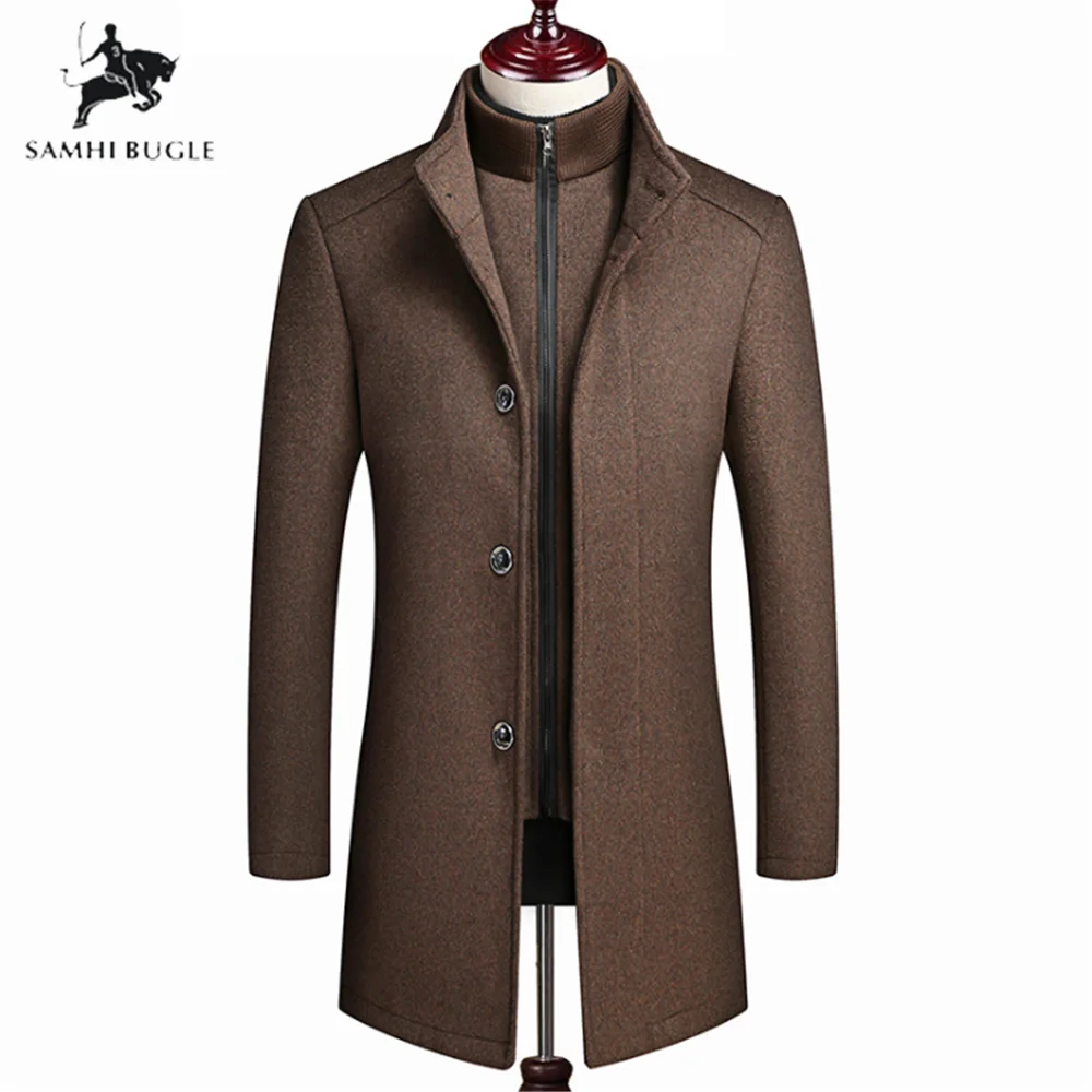 mens wool winter coats jackets 2020 Fashion High-end Leisur Long sections Coat Wool Winter Vest liner Coats Men Plus Size 4XL mens wool winter coats jackets 2020 Fashion High-end Leisur Long sections Coat Wool Winter Vest liner Coats Men Plus Size 4XL