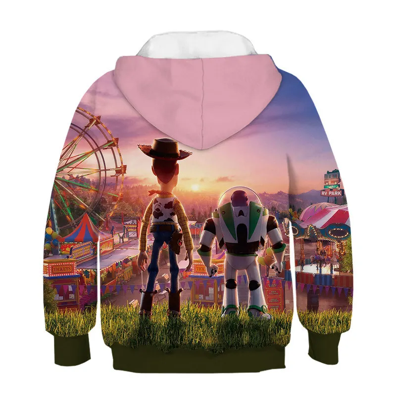 Новинка года; детская толстовка с объемным рисунком из мультфильма «Toy Story 4 Woody»; симпатичное худи с 3D принтом для мальчиков и девочек; детская одежда с героями мультфильмов; Толстовка