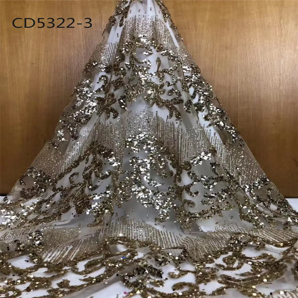 African fashion show So beautiful bling bling french net lace use for evening party wedding dress cloth 5 yards