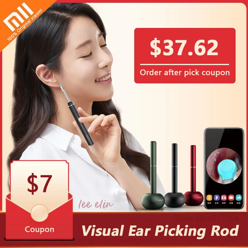 Xiaomi Bebird Smart Visual Ear Picking Rod Multifunction In-Ear Endoscope With Magnetically Charged