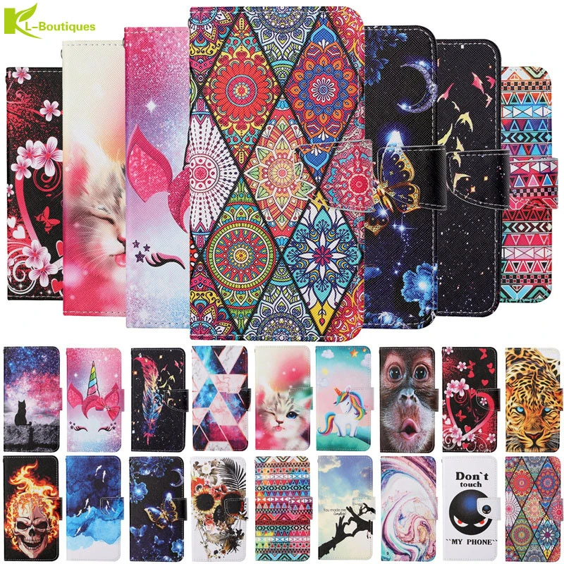 kawaii samsung phone cases For Capa Xiaomi Redmi Note 10S 10 S Pro Case For Etui Redmi Note 9T 9S 8T Pro 9A 9C 9Prime Cover Manget Pattern Flip Leather Bag cute samsung cases