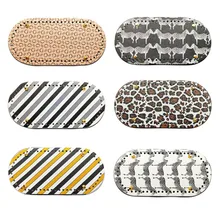 Bottom For Knitting Pu Leather Bag Accessories Handmade Bottom with fashion design Diy Crochet Bag Bottom Long Round Purse Base