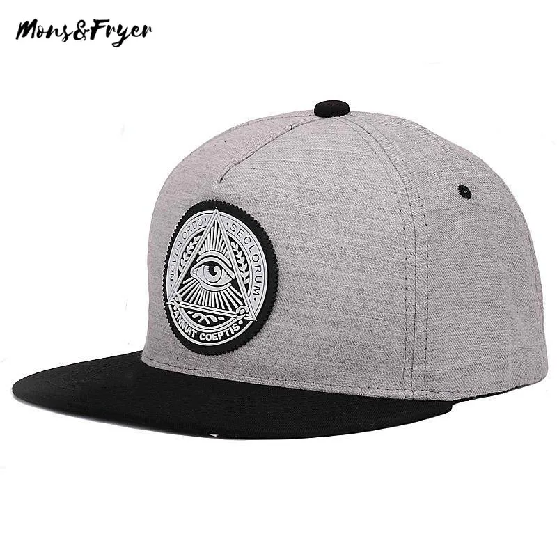 Хип хоп шляпа кепки для мужчин и женщин классические 5 панелей Хлопок Snapback 3d глаза
