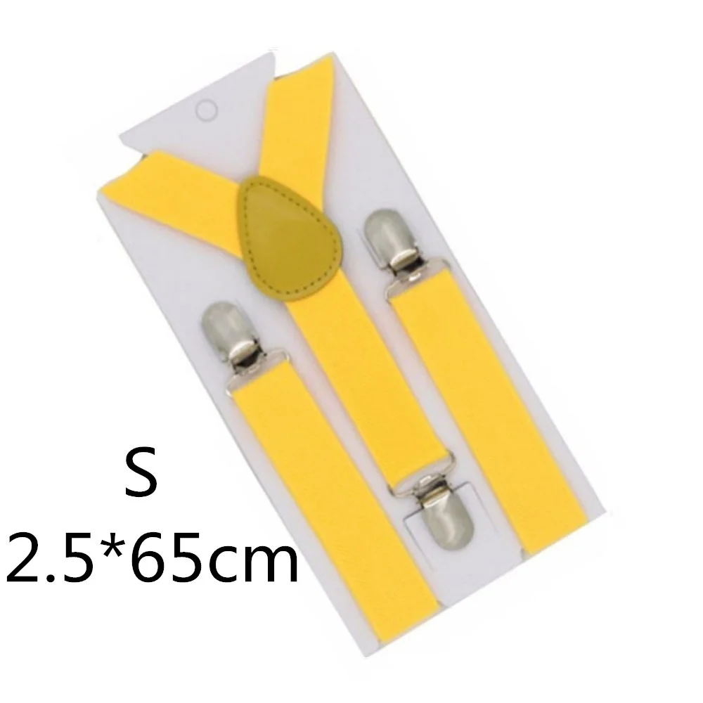 Dark yellow-65cm Подтяжки для родителей и детей черного, зеленого, желтого цвета, для мужчин, женщин, мальчиков и девочек, эластичные регулируемые Детские подтяжки, аксессуары унисекс - Цвет: Dark yellow-65cm
