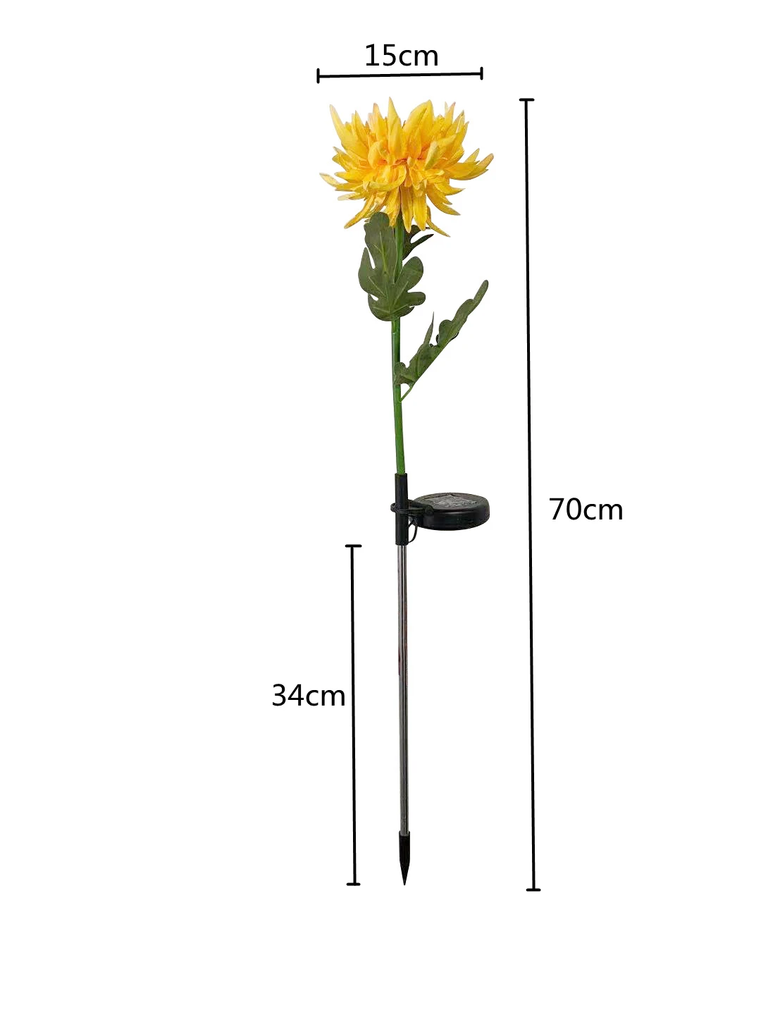Solar-Powered LED Flower Garden Lights - Waterproof Decorative Pathway Lamps