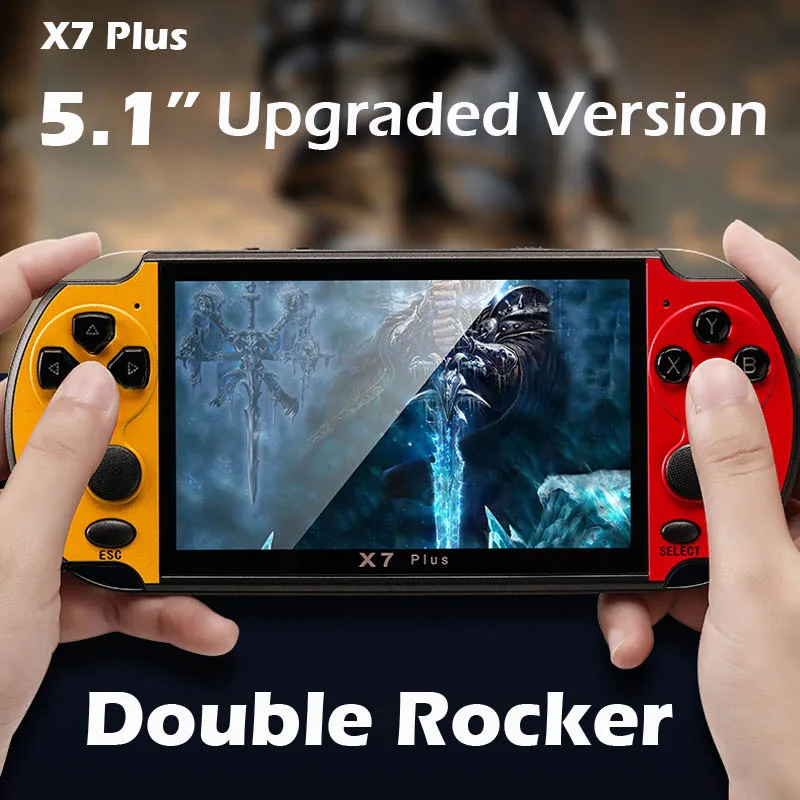 

X7 Plus Retro Mini Handheld Game Console 64Bit 5.1Inch HD Portable Handeld Game Player Built-in 3000+ Games Video Game Console