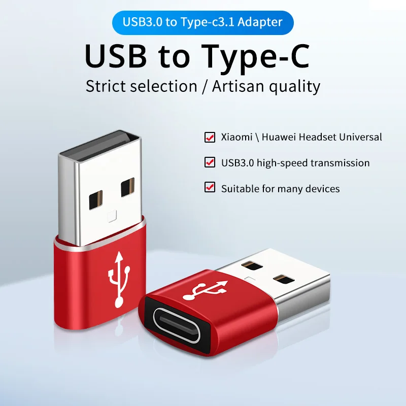 USB Type C Adapter USB 3.0 Type A Male to USB 3.1 Type C Female Converter USB C Charging Data Transfer Adapter for iPhone 12 Pro ► Photo 2/6