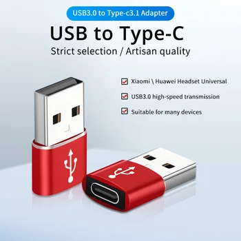Adapter USB typu C USB 3.0 typ A męski na USB 3.1 typ C żeński konwerter USB C ładowanie adaptera transferu danych dla iPhone 12 Pro 2