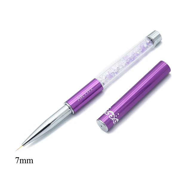 5-20 мм для дизайна ногтей линии кисти для рисования кристалл акриловый тонкий лайнер для рисования карандаш для маникюра, инструменты УФ гель - Цвет: Светло-зеленый