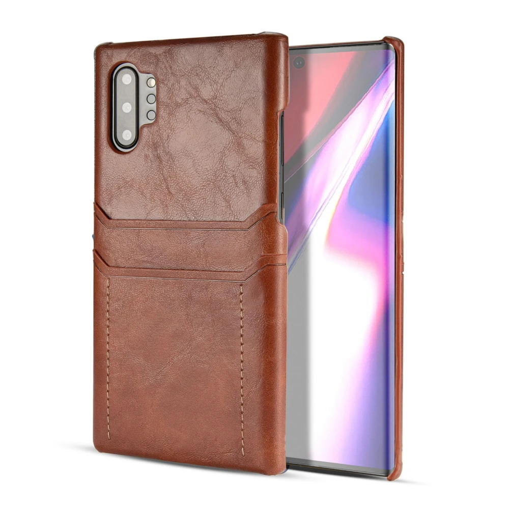 note 10 pro Для samsung Note10/note10pro телячья кожа узор двойная карта анти-падение мобильный чехол для телефона Бизнес мобильный чехол для телефона - Цвет: note 10 pro