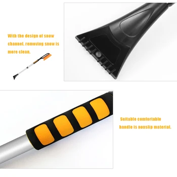 

Hot Extension Pole Handle Retractable Winter Vehicle Scraper Shovel Snow Removal Tools Brush Wiper Blades